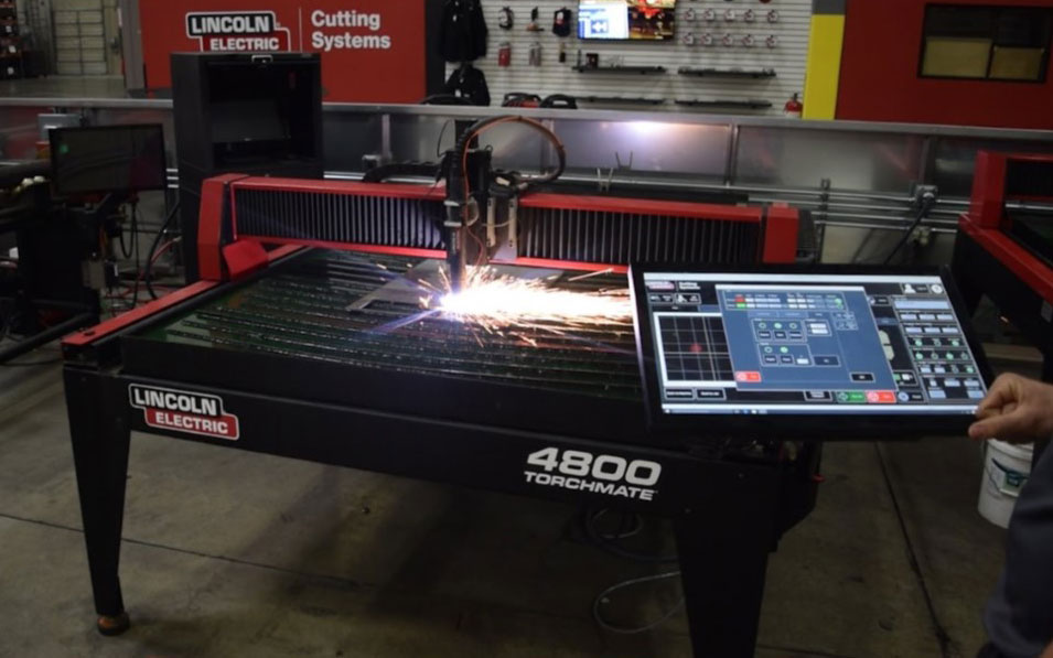 Torchmate CNC Plasma Cutting Table used by fabricators for cutting metal parts.